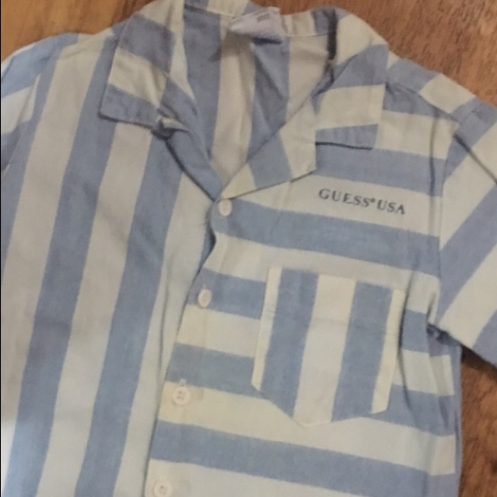 Vintage 80s Baby Guess Kids 2t Boys button down